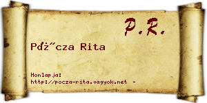 Pócza Rita névjegykártya